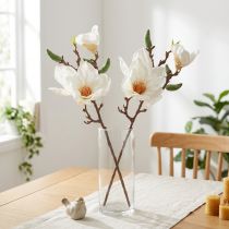 Prodotto Magnolia bianco artificiale boccioli di fiori decorazione ramo H40cm 2 pezzi