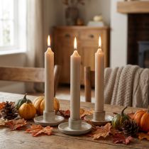 Prodotto Candele coniche candele corte marrone decorazione autunnale Ø21/110mm 6 pz