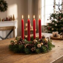 Prodotto Candele coniche Candele rosse Decorazione candele Natale Ø21/170mm 6 pezzi