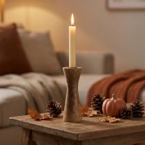 Prodotto Portacandele a bastone candeliere in legno naturale Ø6cm H20cm