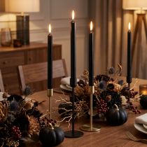 Prodotto Candele coniche candele decorazione candela nera Ø21mm 170mm 6 pz