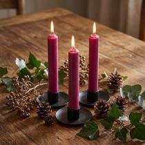 Prodotto Candele bastoncino corto candele di cera Berry 21×110mm 6 pz