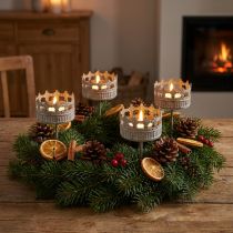 Prodotto Portacandele per attaccare portacandele tealight antico Ø7cm 4 pezzi