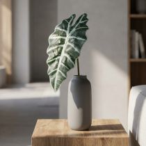Prodotto Foglia di freccia artificiale pianta artificiale alocasia deco verde 74 cm