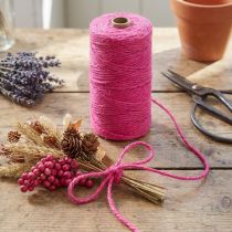 Prodotto Nastro di iuta cordoncino decorativo nastro di iuta fucsia Ø3mm 200m
