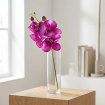 Prodotto Orchidea Phalaenopsis artificiale 4 fiori Fucsia 72 cm