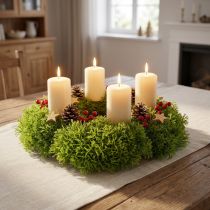 Prodotto Muschio decorativo verde artificiale – cuscino in muschio 10/12/14 cm 3 pz