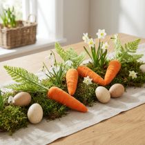 Prodotto Decorazione carota carote floccate verde arancio H23cm 8 pz