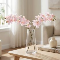Prodotto Orchidee artificiali Fiori artificiali rosa chiaro Real Touch 58 cm 2 pezzi