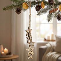 Prodotto Stelle di legno da appendere Colore naturale 50cm 1pz