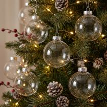 Prodotto Palla di Natale in vetro Ø6cm trasparente 24 pz