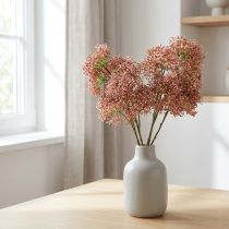 Prodotto Ramo di fiori rosa artificiali di sambuco 52 cm 4 pezzi