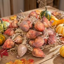 Prodotto Mini barbabietole artificiali per decorazione vegetale Ø2,5 cm H3,5 cm 24 pz
