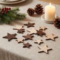Prodotto Stelle di Natale decorative marrone naturale Ø3,5–5,5 cm 48 pz