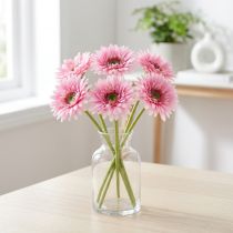 Prodotto Gerbere artificiali da giardino, rosa, 47 cm, 6 pezzi