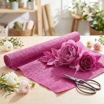 Prodotto Carta crespa fiorista magenta 50x250cm