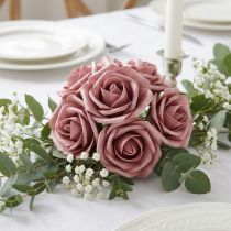 Prodotto Rosa in schiuma Ø7,5 cm rosa antico 18 pz
