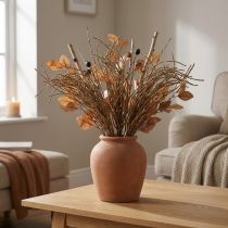 Prodotto Erba Cespuglio Marrone Artificiale Decorazione Secca Decorazione Autunnale 48 cm