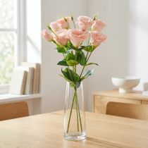 Prodotto Fiori artificiali Eustoma Lisianthus rosa 52 cm 5 pezzi