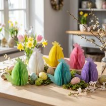 Prodotto Galline decorative in carta alveolare Pasqua 11×6,5×12 cm 6pz