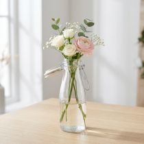 Prodotto Bottiglia in vetro decorativo con tappo trasparente Ø7cm 20,5cm