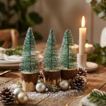 Prodotto Decorazione natalizia Albero di Natale nevicato 10 cm 8 pezzi