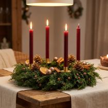 Prodotto Ghirlanda di abete Thuja con corona di vite base boccioli Ø50cm