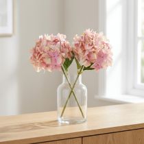 Prodotto Elegante ortensia artificiale in rosa pastello 58 cm 2 pezzi