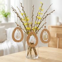 Prodotto Uovo di Pasqua da appendere con motivo uova decorazione pasquale H12cm 3 pz