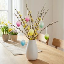 Prodotto Uova di Pasqua da appendere uova di plastica colorate 4×5,5 cm 10 pz