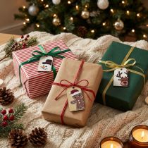 Prodotto Etichette natalizie etichette regalo Natale 6 cm 6 pezzi