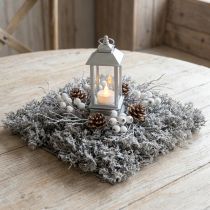 Prodotto Muschio artificiale Tappetino di muschio realistico Muschio artificiale grigio 25×25 cm