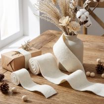 Prodotto Nastro di feltro nastro di lana bianco L7cm/15cm L100/100cm set di 2