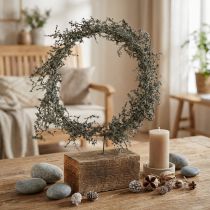 Prodotto Ghirlanda decorativa "Asparagi rustici" su base in legno, decorazione da tavolo naturale Ø35cm, decorazione fatta a mano per tutto l'anno