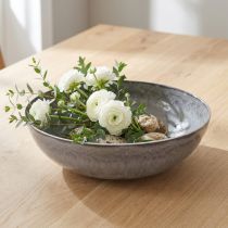 Prodotto Elegante ciotola grigio opaco 37 cm - superficie strutturata, versatile per la decorazione - 3 pezzi