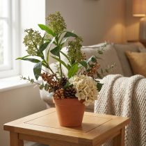 Prodotto Fiori artificiali di Skimmia japonica verdi, 45 cm, 2 pezzi
