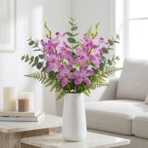 Prodotto Orchidee artificiali 8 fiori viola Ø3,5cm–5cm 2pz