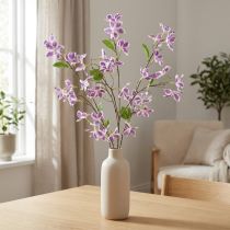 Prodotto Ramo di clematide artificiale, decorazione da tavolo di lunga durata, 110 cm, 3 pezzi