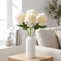 Prodotto Fiore di ortensia artificiale, di alta qualità, per spazi abitativi decorativi, 62 cm