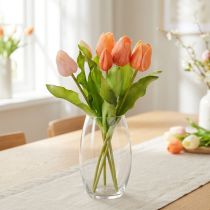 Prodotto Tulipani artificiali per decorazioni primaverili, soggiorno e cucina, dall'aspetto realistico, 30 cm, 7 pezzi