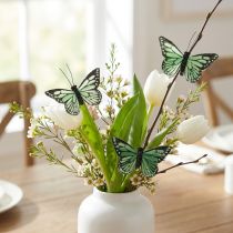 Prodotto Decorazione a forma di farfalla, decorazione svolazzante per interni ed esterni, 7 cm, 12 pezzi