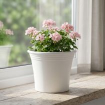 Prodotto Vaso in plastica “Irys” bianco Ø25cm H21cm 1 pz