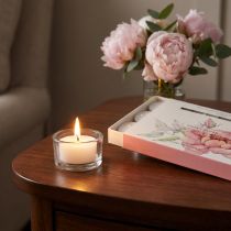 Prodotto Candele profumate tea light peonia rosa peonia fard Ø3,5 cm 12 pz