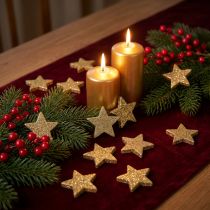 Prodotto Stelle sparse mica oro chiaro 4-5 cm 40 pz