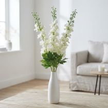 Prodotto Delphinium Bianco Artificiale Delphinium Fiori Di Seta Fiori Artificiali 3 Pezzi