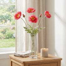 Prodotto Papaveri Fiori Artificiali Rosa Artificiali Ø6–7cm L78cm 3pz