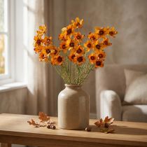 Prodotto Fiori artificiali Cosmea Cestino portagioie Arancione H51cm 3 pz