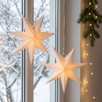 Prodotto Finestra Poinsettia, stelle di carta Natale, stella pieghevole Ø21 cm 4 pezzi