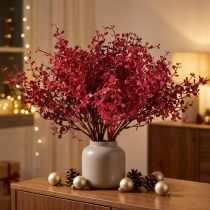 Prodotto Cespuglio di eucalipto rosso pianta artificiale eucalipto 28 cm 3 pezzi