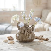 Prodotto Vaso in ceramica marittima effetto corallo marrone Ø11,5cm H10cm